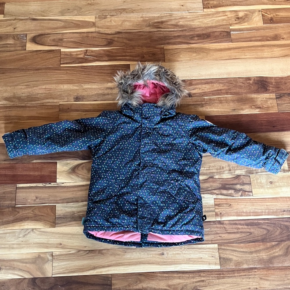 Kids Burton Sprinkle Winter Coat with Removable Faux Fur Hood